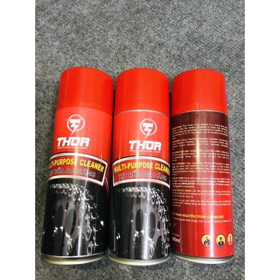 BỘ VỆ SINH BẢO DƯỠNG XÍCH SÊN THOR (400ml)