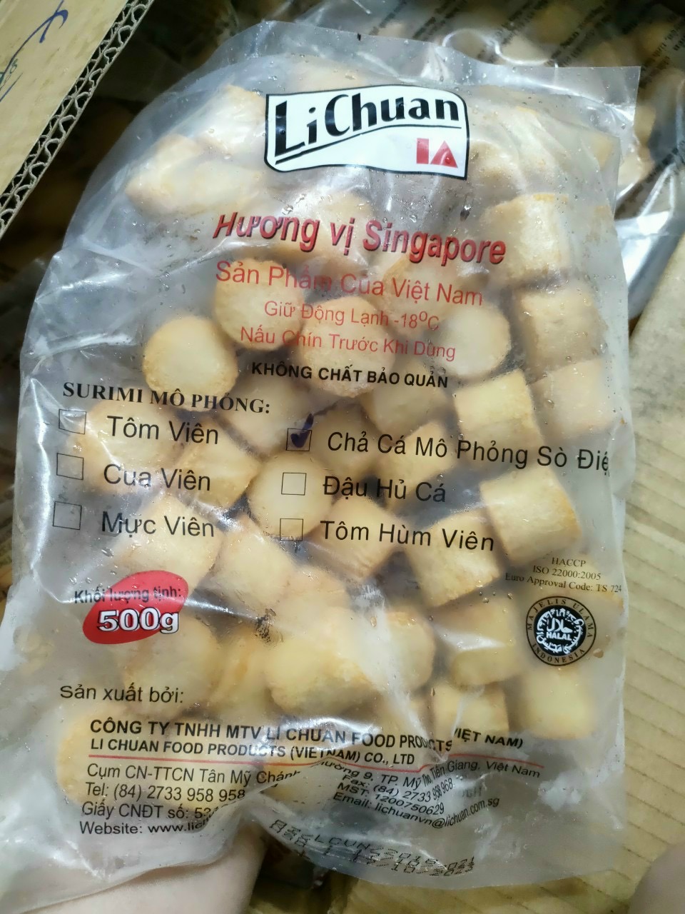 ￼500g chả cá sò điệp Surimi Lichuan (Giao tphcm)