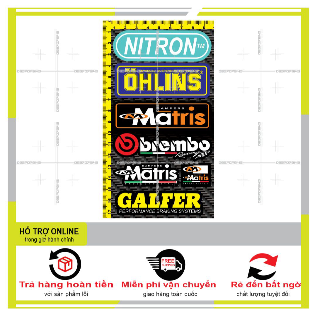 LOGO STICKER DÁN XE MÁY MINI M8  - THUDECAL