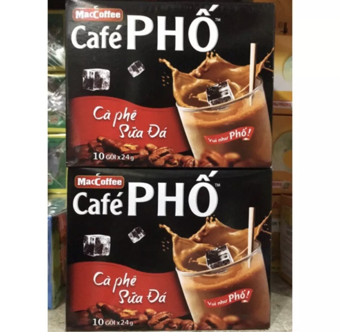 [HCM] Cafe Phố cà phê sữa hoà tan 240g[10 gói x24g]