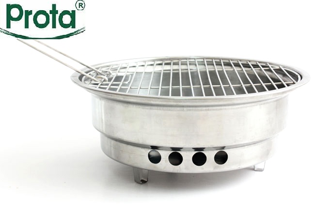 [CHÍNH HÃNG] Bếp nướng than inox kèm vĩ nướng Prota tiện dụng - Cam kết 1 đổi 1- Chất lượng cao