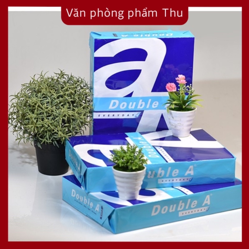 Giấy In A4 70gsm Double A - Ik Plus - Ik Copy - Idea- Excell [ Thùng 5 Ream ]