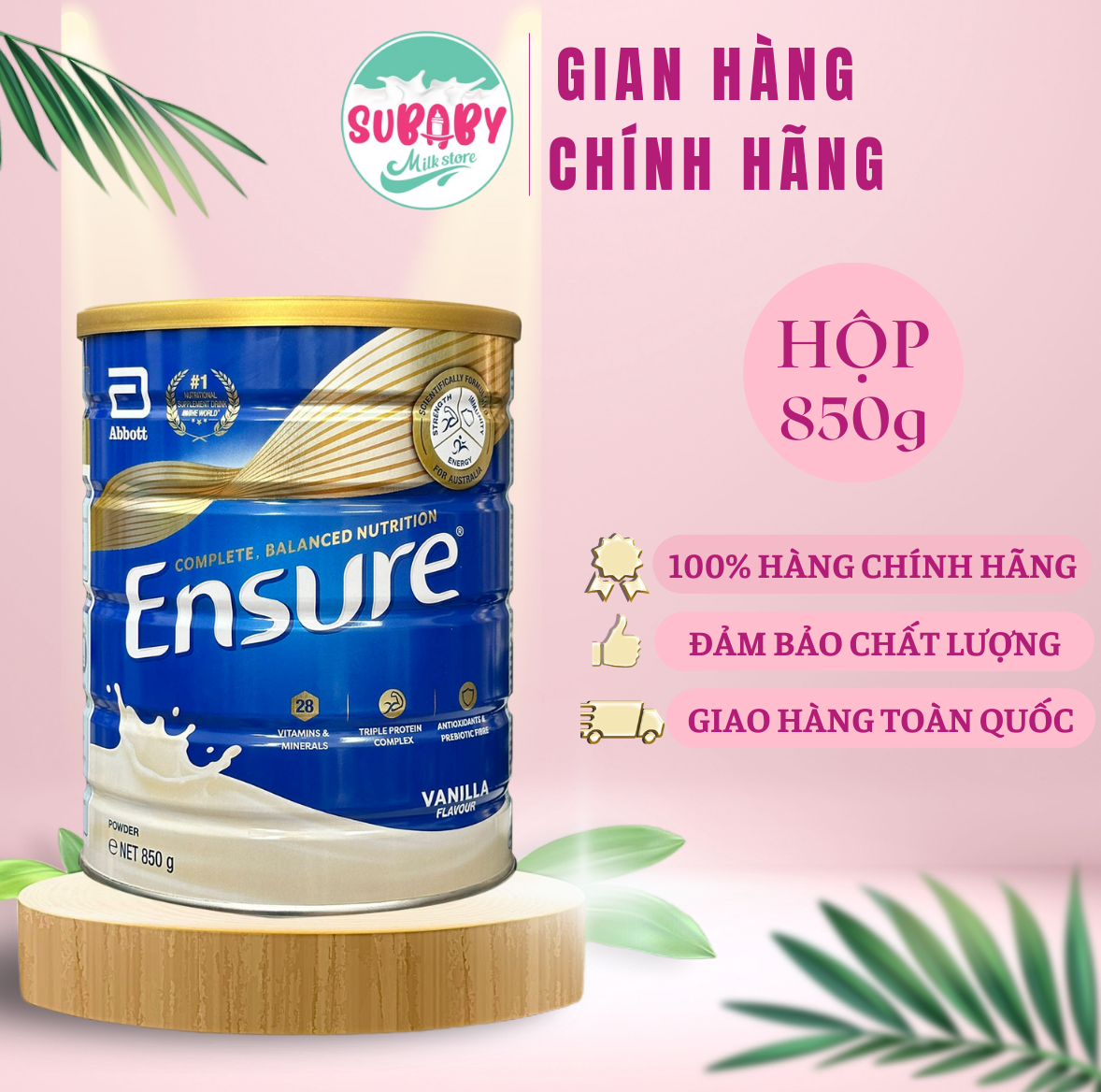 Sữa bột Ensure gold hương Vani 800g