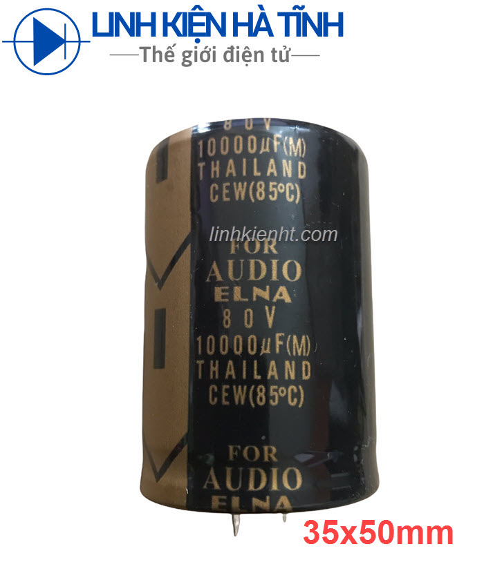 Tụ nguồn elna 10000uf 80v chất lượng 35x50mm