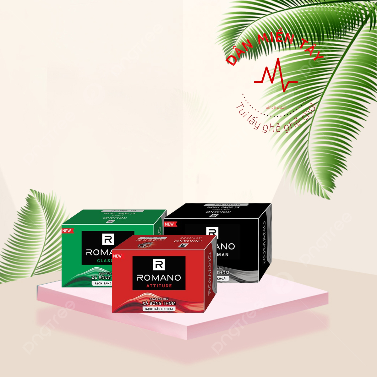 Xà Bông Cục Romano 90g/120g – Sạch Sâu, Thơm Lâu, Hương Nước Hoa Nam Tính, Đủ Loại