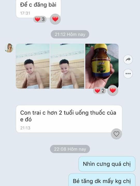 Vitamin Tăng Cân Thái LAn Chính Hãng