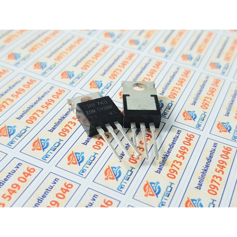 Irf740 mosfet kênh n 10a 400v to-220