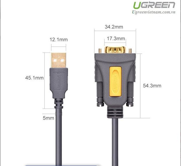 [HCM]Cáp USB to Com Chính Hãng Ugreen CR104 Cao cấp