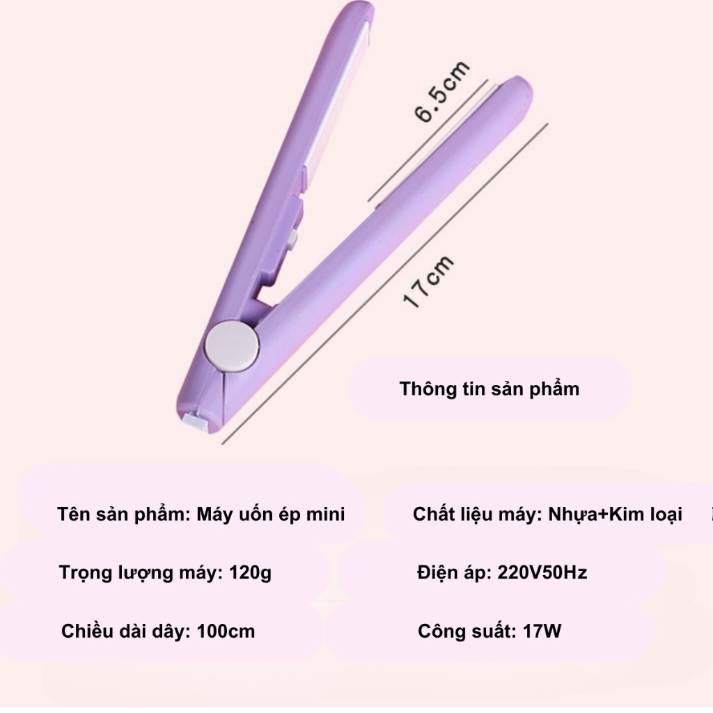 Máy duỗi tóc mini - LUXE - Máy duỗi tóc cầm tay 2 in 1 / Máy duỗi phồng tóc