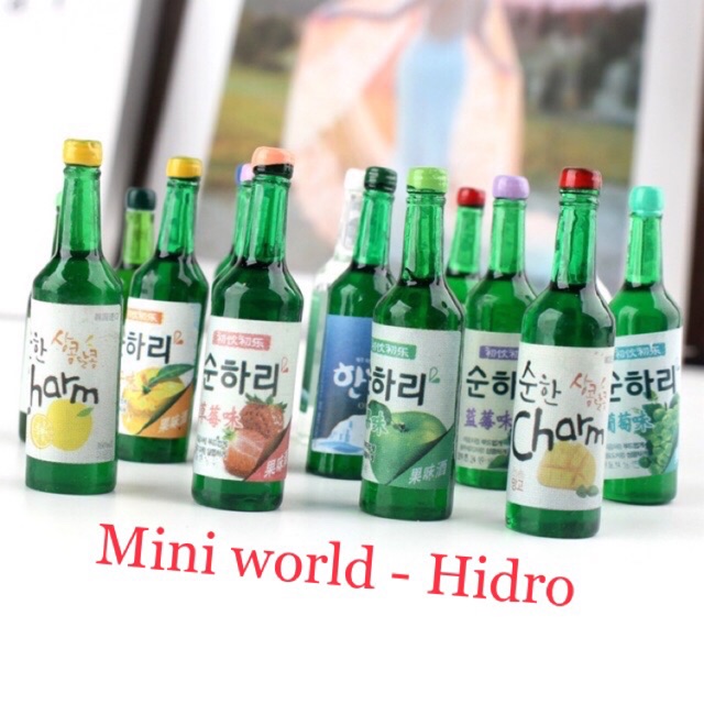 Combo mô hình chai nước trái cây Hàn Quốc mini trang trí nhà búp bê chất lượng sản phẩm đảm bảo và cam kết hàng đúng như mô tả