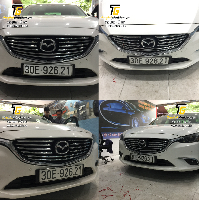 Bộ ốp trang trí mặt ca lăng, calang mazda 6 2017-2019