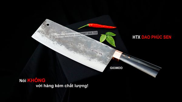 Dao thái 22 cán gỗ khâu đồng GT03MDD