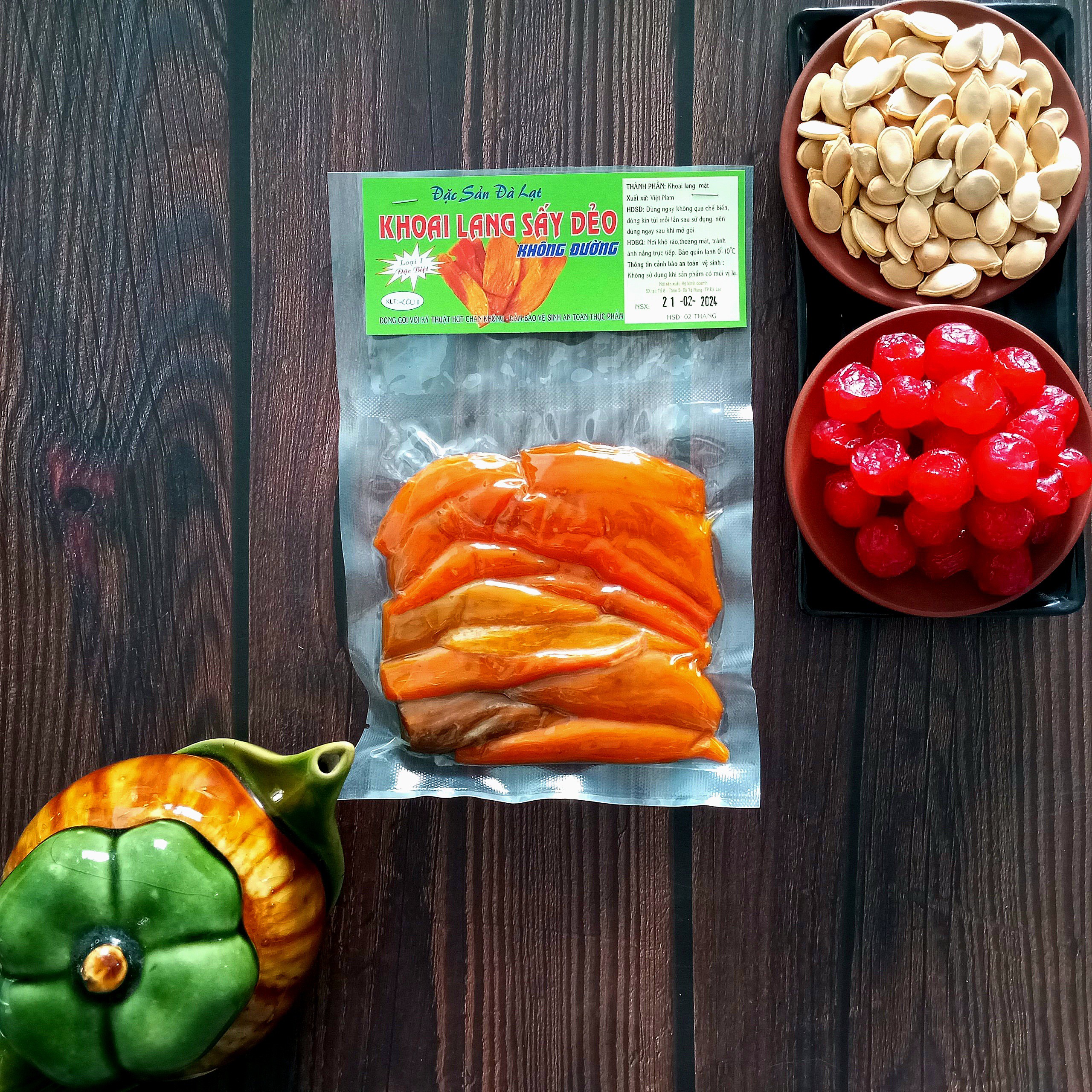 Khoai lang củ sấy dẻo - túi 200gram