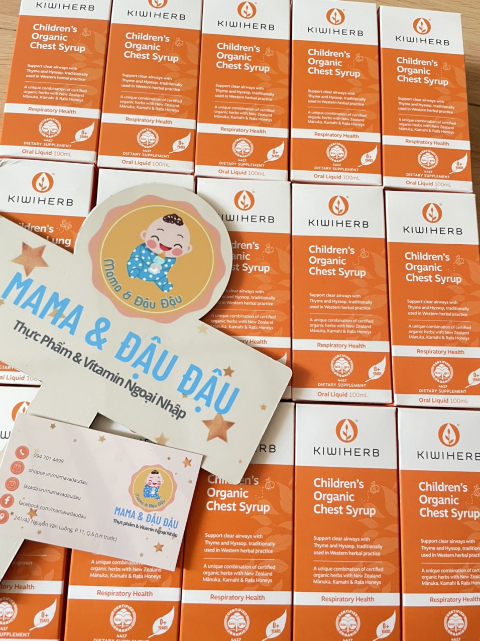 [DATE 2025][CHÍNH HÃNG][NEW ZEALAND] SIRO HO KIWIHERB CHEST SYRUP CHO TRẺ EM TỪ 0M