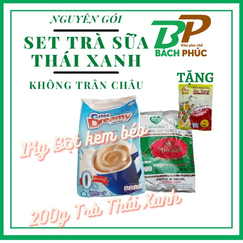 Combo Set Trà sữa Thái xanh - Nguyên liệu pha chế Đà Nẵng