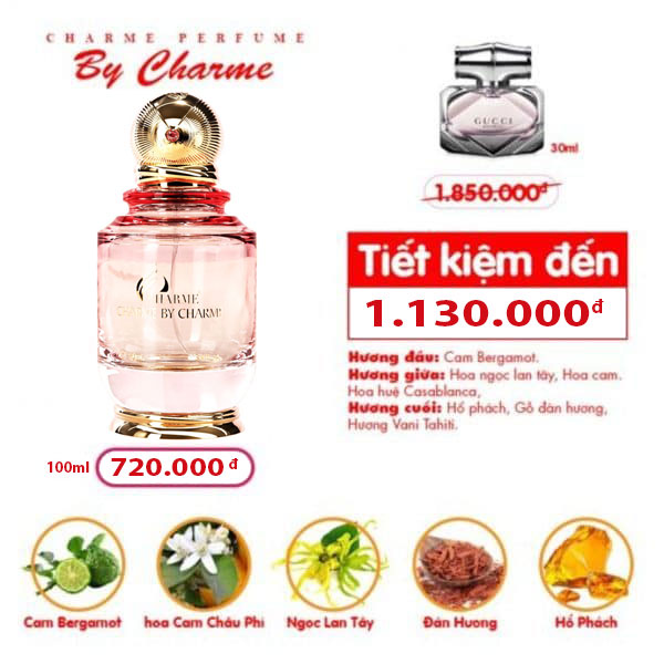 [HCM]Nước hoa by chame 100ml- AN002