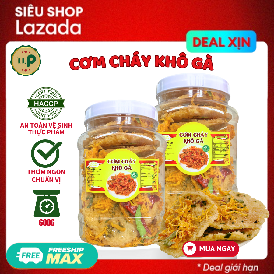 CƠM CHÁY LẮC KHÔ GÀ CƠM GIÒN KHÔ GÀ LÁ CHANH ĐẬM VỊ