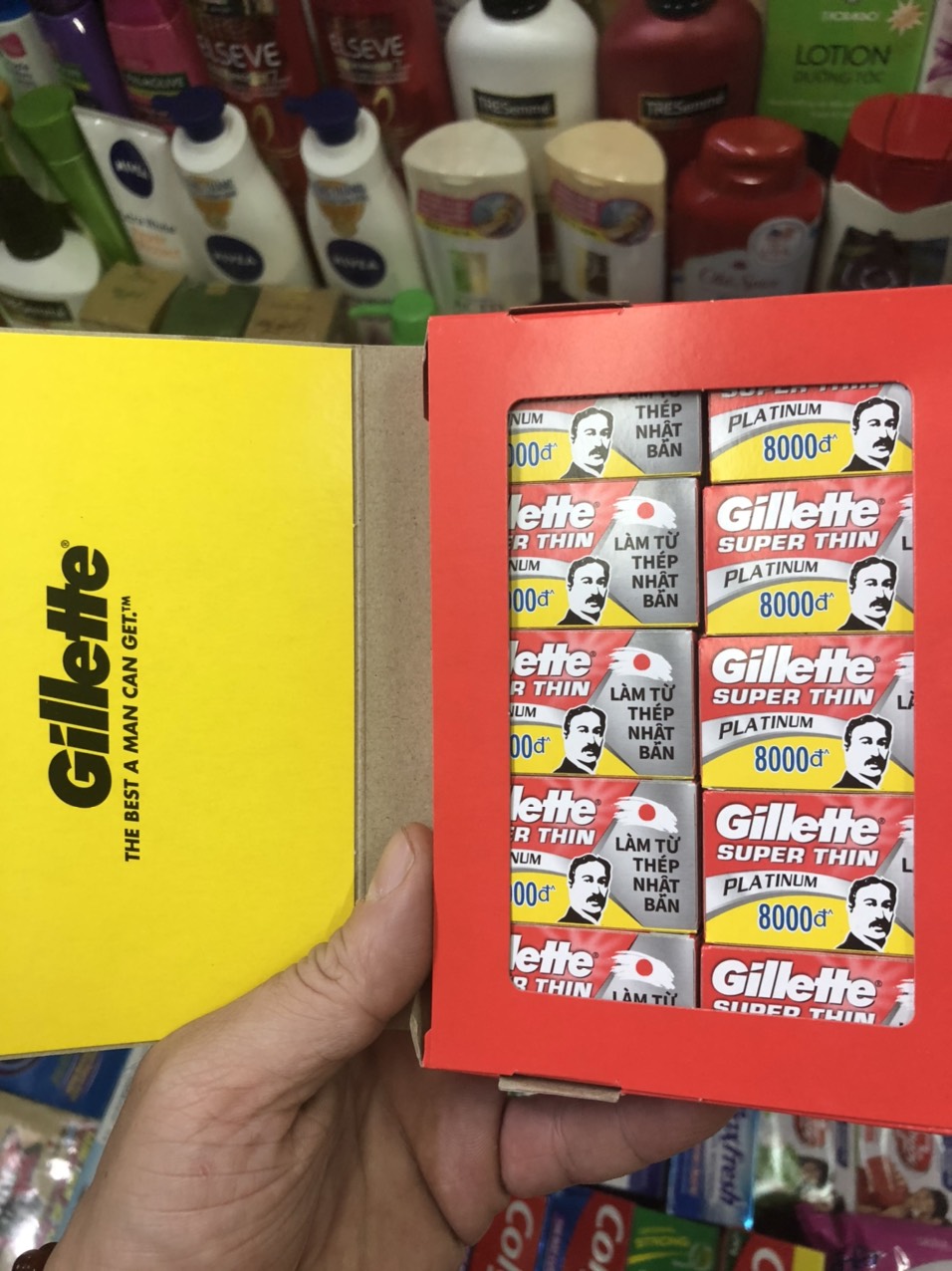 Lưỡi lam Gillette Super Thin lốc 20 hộp ( 5 lưỡi/ hộp)