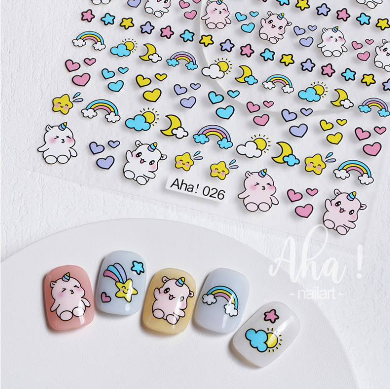 Hình dán móng tay - Sticker dán móng mã số A026