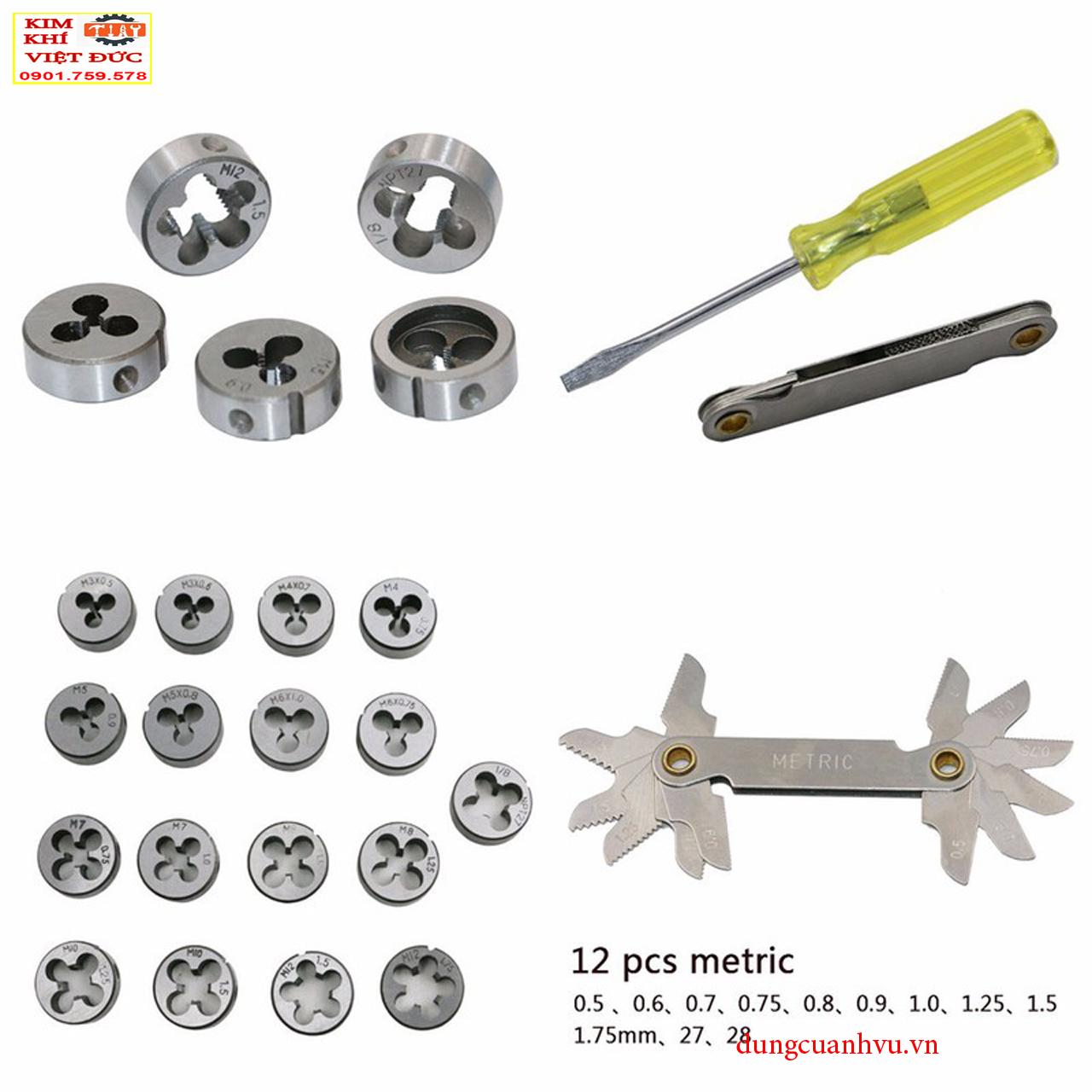 Bộ taro tạo ren 40 chi tiết