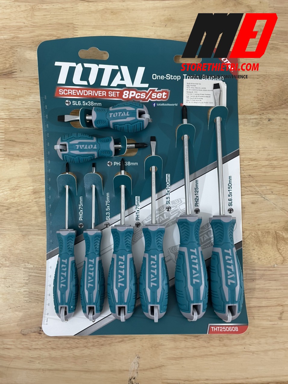 [HCM]Bộ 8 Tua Vít Tht250608 Total