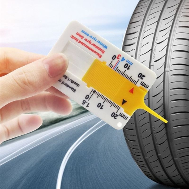 CHIZHUA Sửa chữa với Keychain 0-20mm Phụ kiện xe hơi Cung cấp đo lường Công cụ đánh dấu Thước đo độ sâu mẫu lốp Độ sâu lốp xe ô tô Đo độsâu Chỉ báo độ sâu