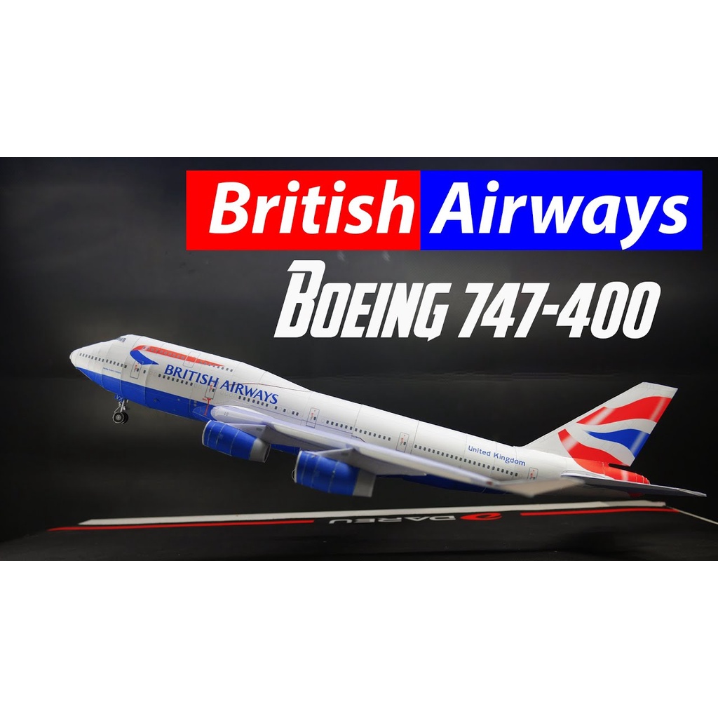 Mô hình giấy máy bay Boeing 747-400