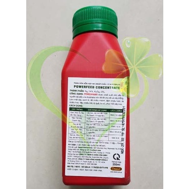 Phân cá PowerFeed 250 ml_Mập mầm, to hoa, dày cánh