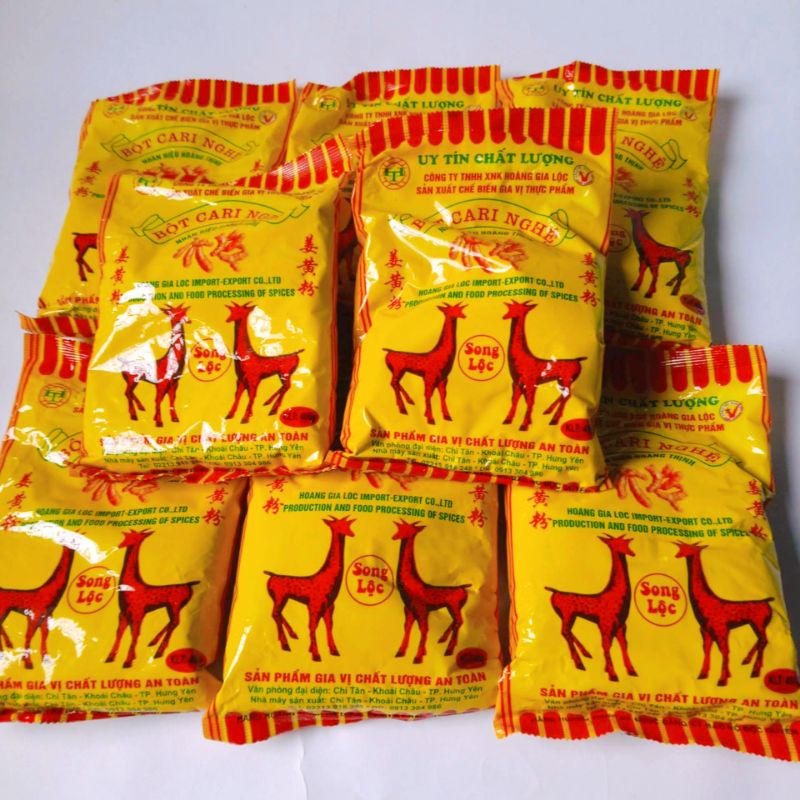 Bột cari nghệ nhãn hiệu Hoàng Thịnh gói 400g