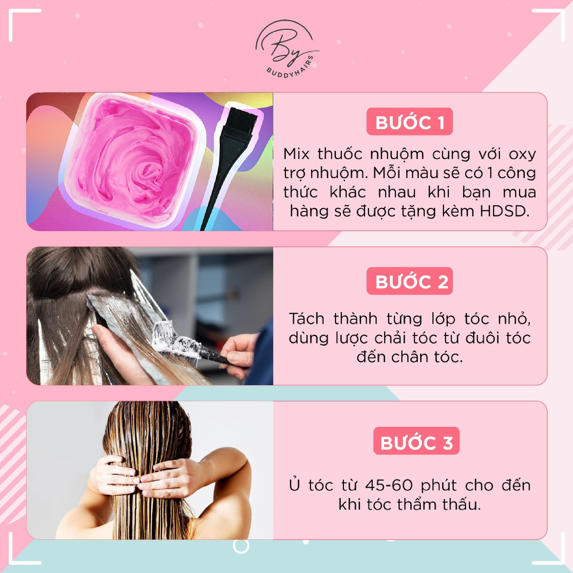 Nâng nền mái tóc độc quyền của Buddyhairs