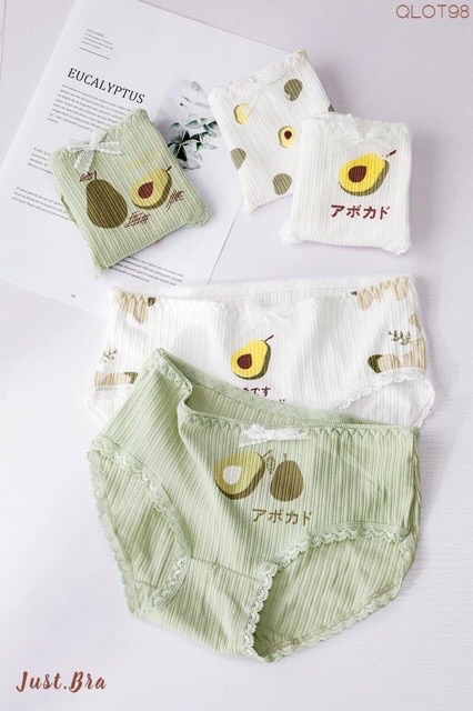 COMBO 10 QUẦN LÓT QUẢ BƠ SIÊU CUTE
