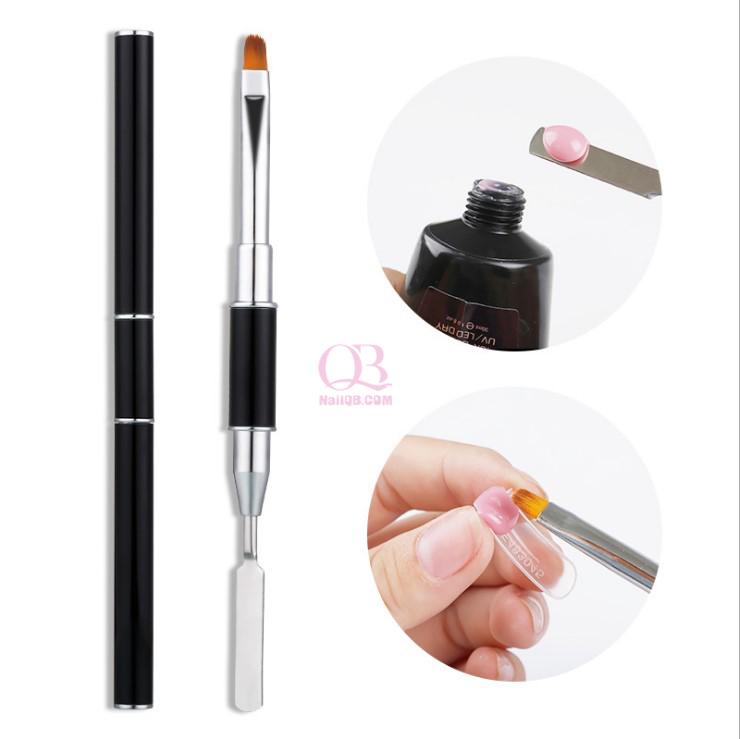 Cọ đắp gel gôm dụng cụ lấy gel 2 đầu