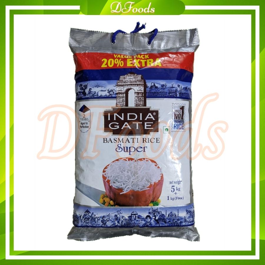 [HCM]Gạo Basmati India Gate Super (Ấn Độ) 6kg ngăn ngừa tiểu đường