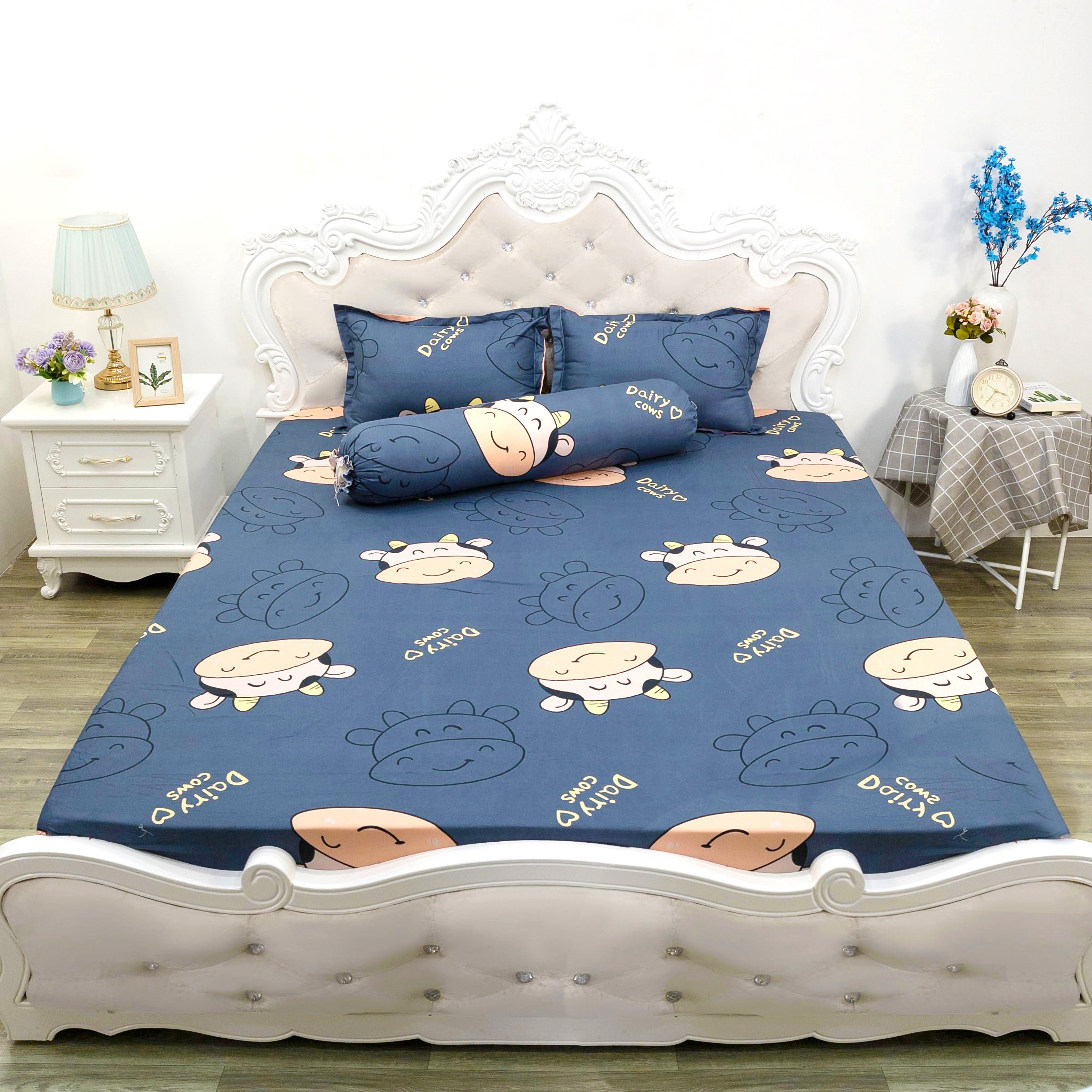 Trọn bộ ga tặng kèm 2 vỏ gối cực xinh - được chọn mẫu- đủ kích thước chọn lựa