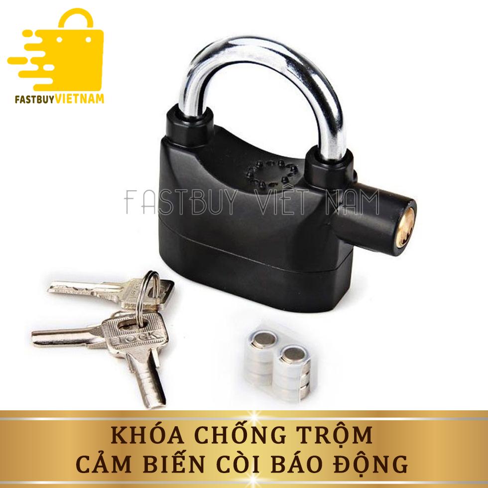 Khóa Chống Trộm Thông Minh, Ổ Khóa Chống Trộm Cảm Biến Còi Báo Động, Khóa Báo Động Chống Trộm KINBAR Cho Nhà ,Cho Xe Máy