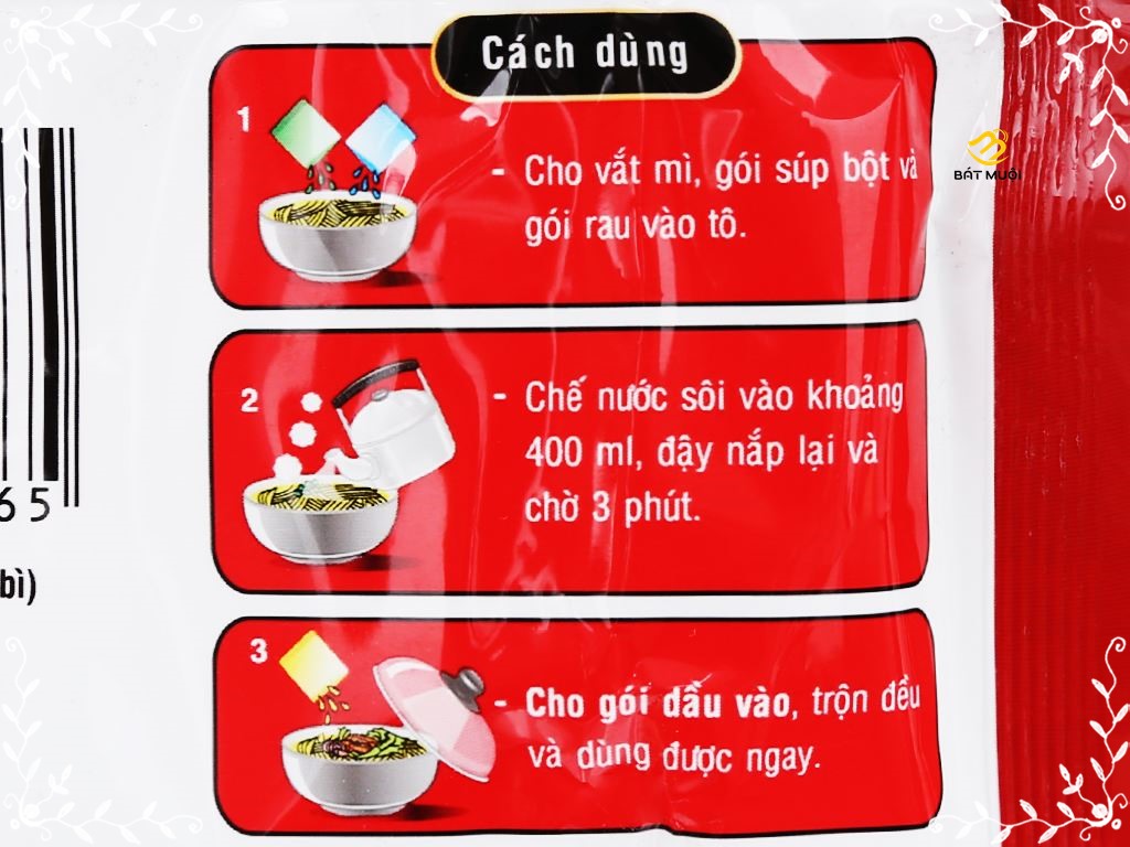 Mikochi pork paste free noodle 80g package-24 pack-bat Muoi