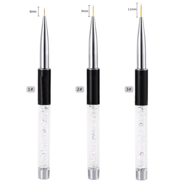 Cọ Vẽ Nét Cán Đá 5mm, 9mm, 11mm - sinailmi