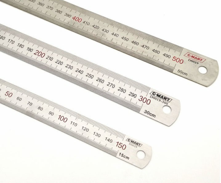 Thước lá C-Mart 3T D0019-300, thước thép 30cm