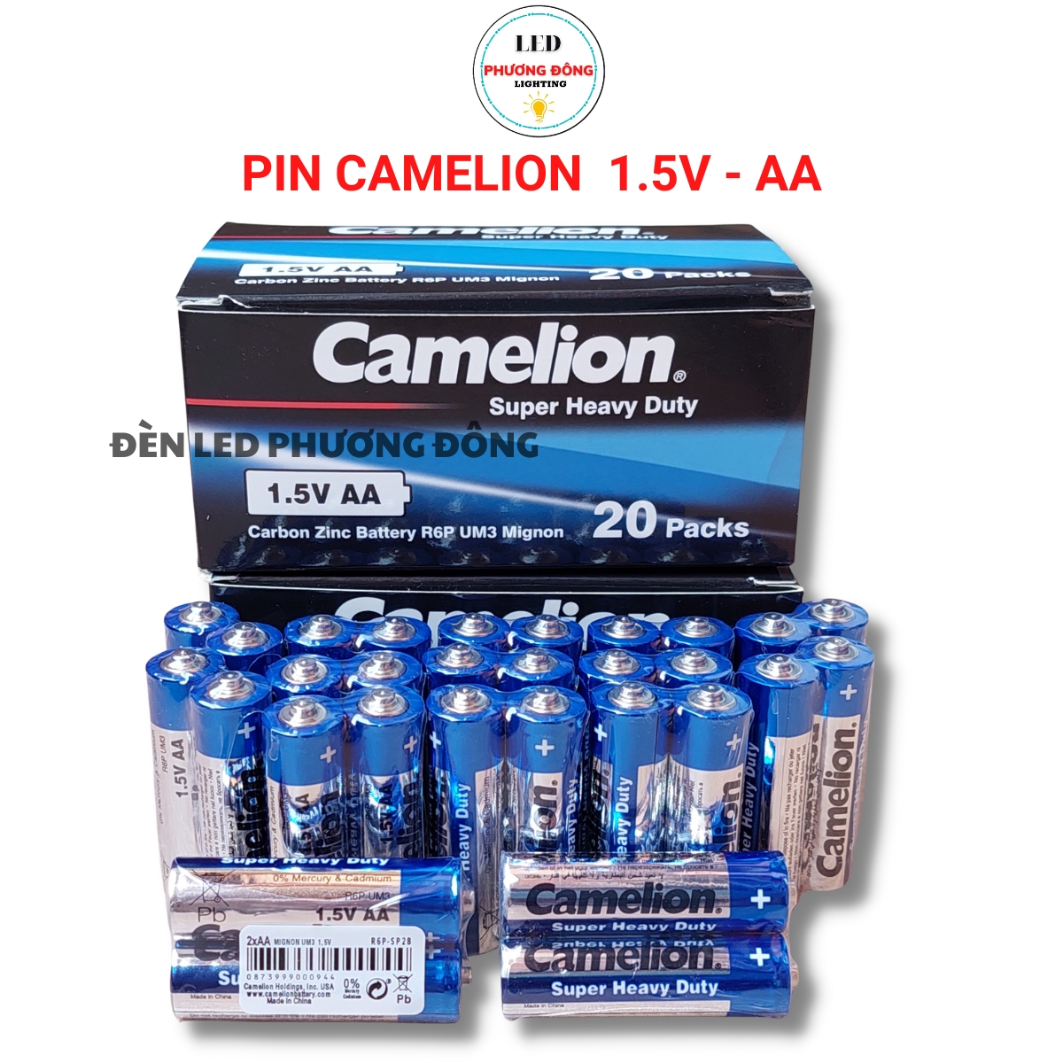 Hộp 40 viên Pin tiểu AA - AAA 1.5V Camelion