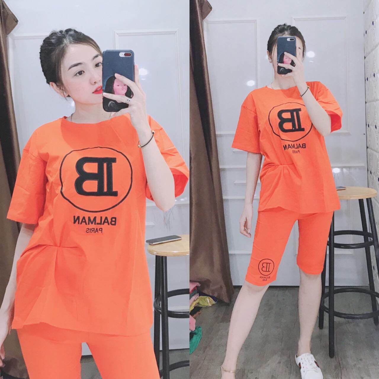 Set bộ mặc nhà thun cotton 4 chiều / Có size 70KG