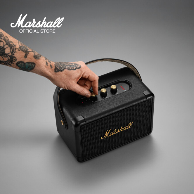 Marshall Kilburn II Bluetooth Portable Speaker, Black & Brass