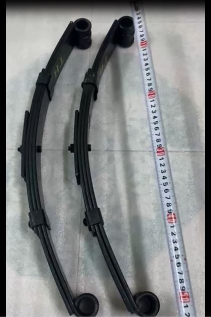 Cặp nhíp tàu 4 lá 54cm,dùng ráp xe 3 bánh, xe 4 bánh,xe lôi,dài 54cm,rộng 5cm,5 lá ,tải trọng 450kg