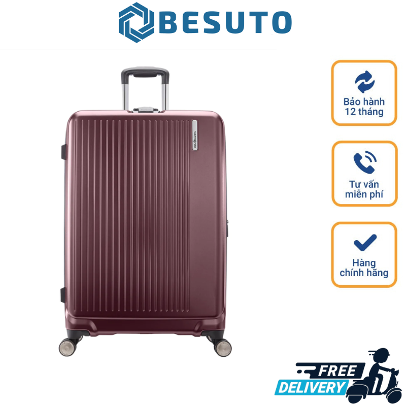 Vali Samsonite Amplitude 2-piece hardside, Vali Du Lịch, Vali Kéo, Valy Doanh Nhân, Size S/Size L, Khóa Chống Trộm TSA An Toàn, Bánh Xe Xoay 360 Độ, Nhập Đức, Bảo Hành 12 Tháng