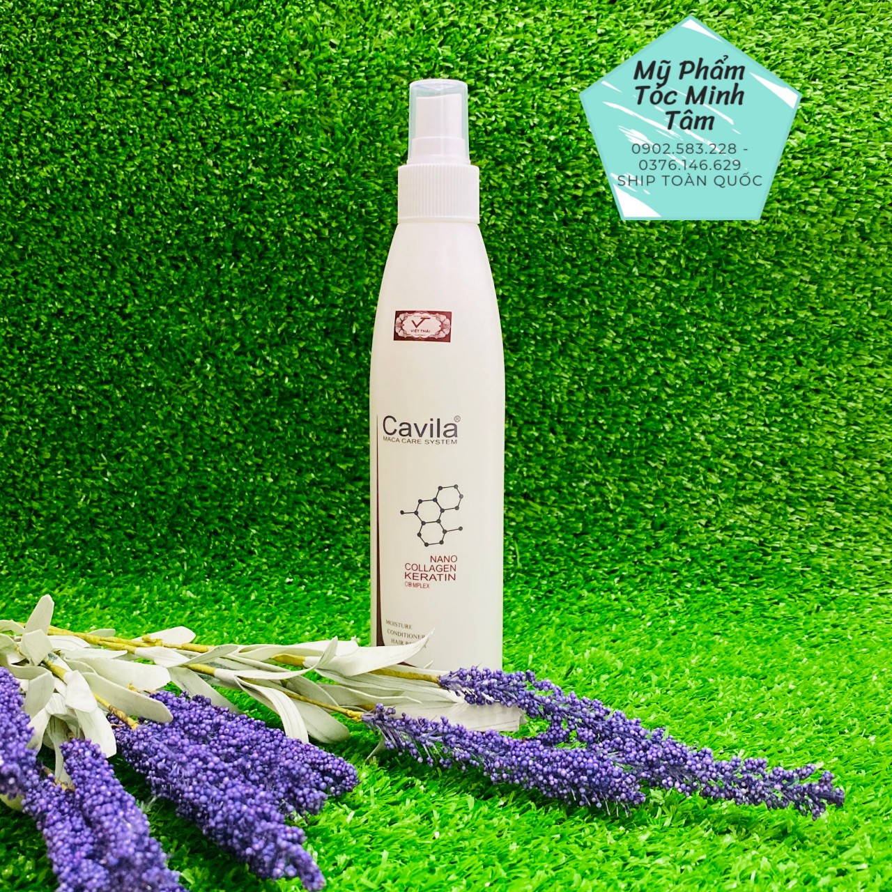 [HCM]SERUM XỊT DƯỠNG TÓC 2 LỚP CAVILA
