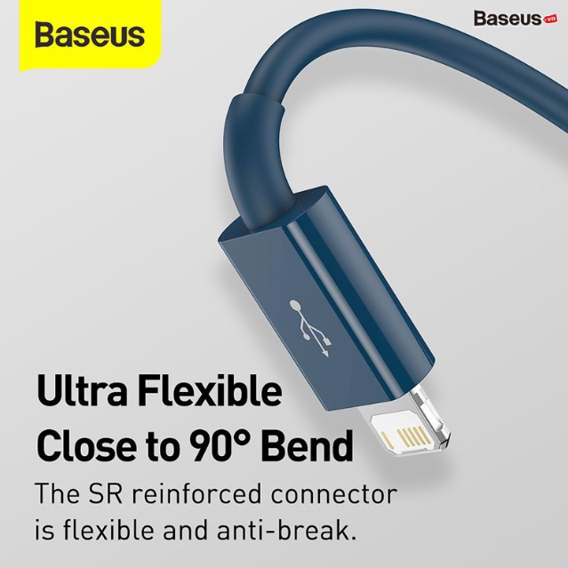 Cáp sạc 3 đầu Baseus Superior Series 3 in 1 (USB to Type C+ IP + Micro USB, 3.5A/ 1.5m, TPE Fast Charging Data Cable)