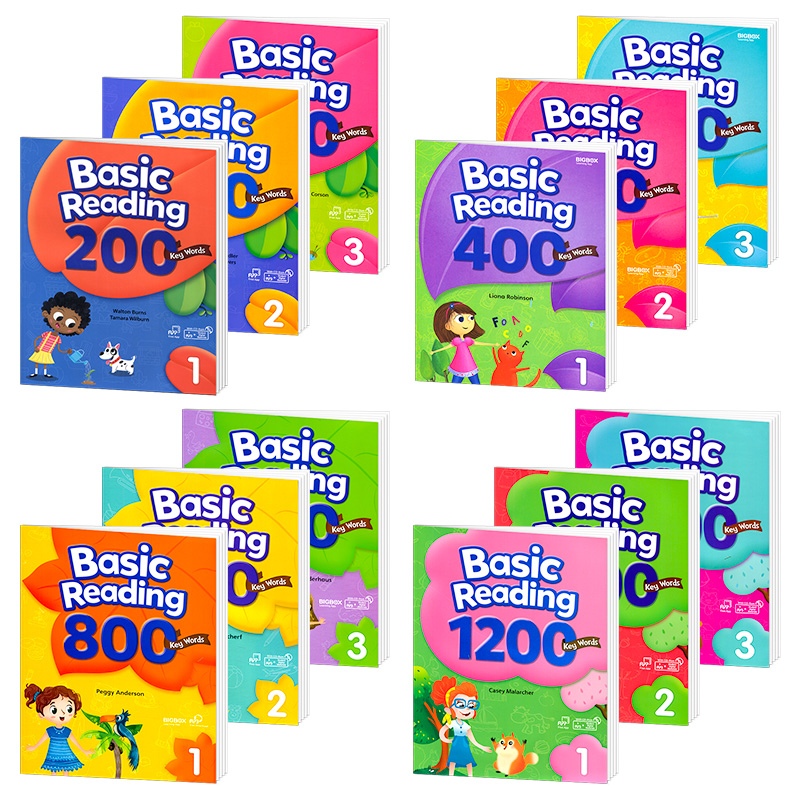 Sách Basic Reading 200, 400, 800, 1200 Key Words - Student Book with Workbook