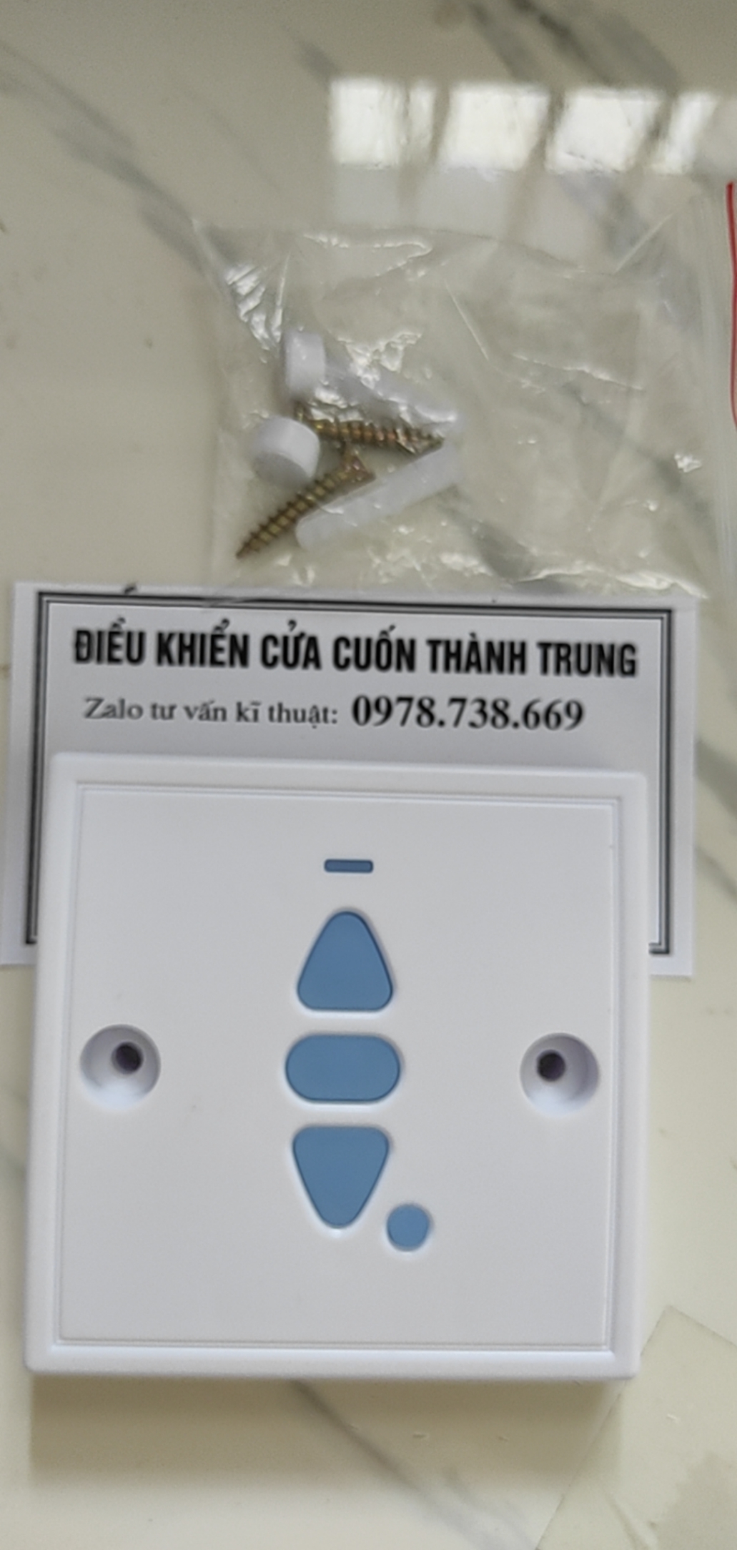 Điều khiển cửa cuốn gắn tường thông minh MÃ HỌC 433 mhz