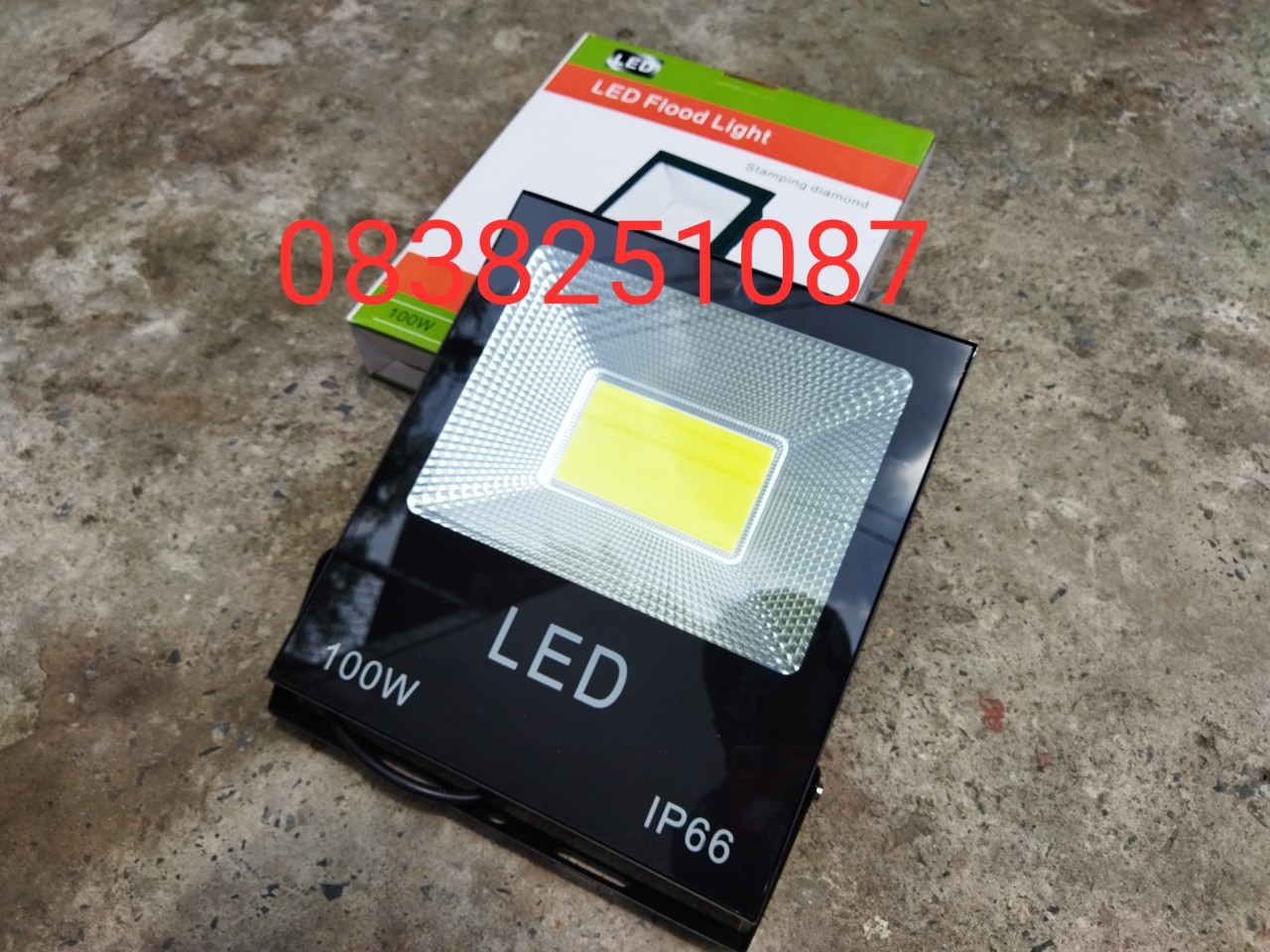 [HCM]Đèn Pha Led IP66 Siêu mỏng siêu sáng 100W (Ánh Sáng Trắng)