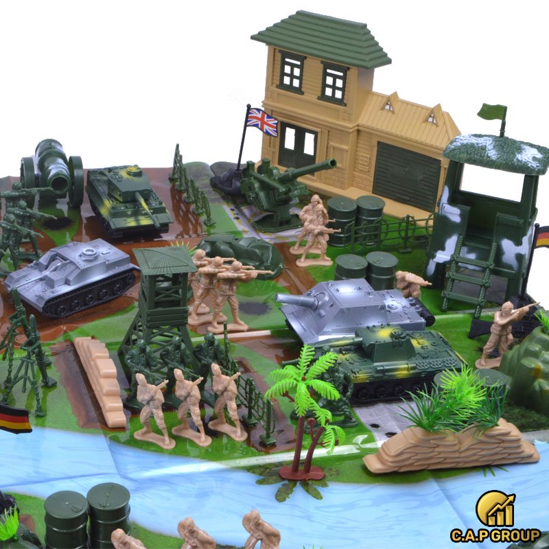 Set toy soldier Model plastic army-set 130 details