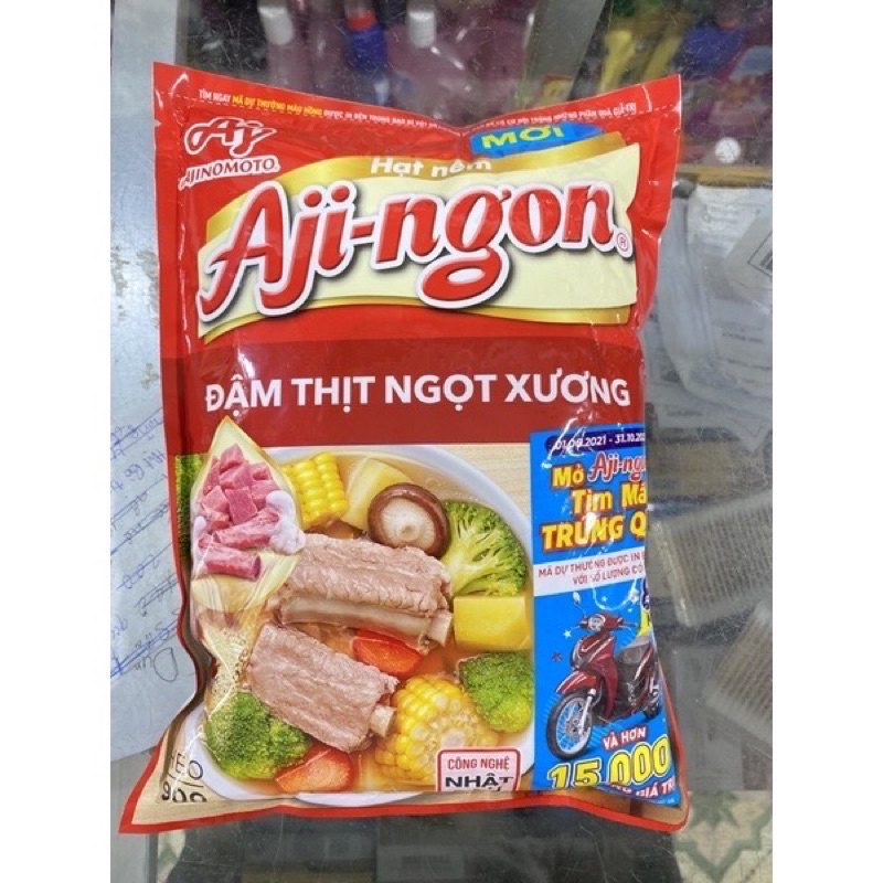 [Free Ship] - Hạt nêm Aji-ngon ngọt đậm đà gói 900g